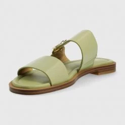 Γυναικεία Σαγιονάρες Δερμάτινες παντόφλες MICHAEL Michael Kors Summer Sandal χρώμα: πράσινο -Michael Kors Εκπτώσεις unnamed file 3866