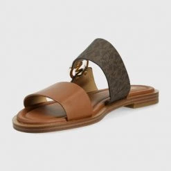 Γυναικεία Σαγιονάρες Παντόφλες MICHAEL Michael Kors Summer Sandal καφέ -Michael Kors Εκπτώσεις unnamed file 3916