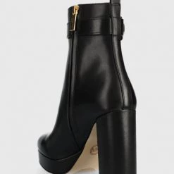 Γυναικεία Μποτάκια Δερμάτινες μπότες MICHAEL Michael Kors Parker χρώμα: μαύρο -Michael Kors Εκπτώσεις unnamed file 3970