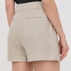 Γυναικεία Σορτς από λινό MICHAEL Michael Kors χρώμα: μπεζ, -Michael Kors Εκπτώσεις unnamed file 4028