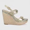 Γυναικεία Πέδιλα με τακούνι Σανδάλια MICHAEL Michael Kors Farrah Wedge χρώμα: χρυσαφί -Michael Kors Εκπτώσεις unnamed file 4035