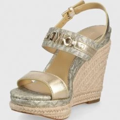 Γυναικεία Πέδιλα με τακούνι Σανδάλια MICHAEL Michael Kors Farrah Wedge χρώμα: χρυσαφί -Michael Kors Εκπτώσεις unnamed file 4037