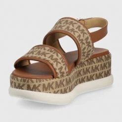 Γυναικεία Σανδάλια MICHAEL Michael Kors Presley Platform Sandal χρώμα: καφέ -Michael Kors Εκπτώσεις unnamed file 4076