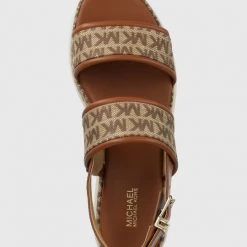 Γυναικεία Σανδάλια MICHAEL Michael Kors Presley Platform Sandal χρώμα: καφέ -Michael Kors Εκπτώσεις unnamed file 4077