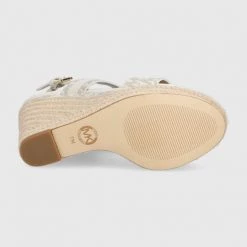 Γυναικεία Πέδιλα με τακούνι Σανδάλια MICHAEL Michael Kors Farrah Wedge χρώμα: μπεζ -Michael Kors Εκπτώσεις unnamed file 4083