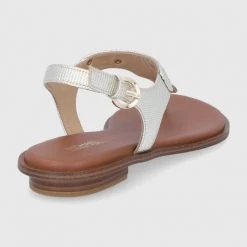 Γυναικεία Σανδάλια Δερμάτινα σανδάλια MICHAEL Michael Kors Mk Plate Thong χρώμα: χρυσαφί -Michael Kors Εκπτώσεις unnamed file 4086