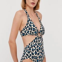 Γυναικεία Ολόσωμα Μαγιό MICHAEL Michael Kors κάστανο