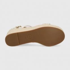 MICHAEL Michael Kors Γυναικεία Πέδιλα με τακούνι Σανδάλια Michael Kors Serena Wedge Espadrille χρώμα: μπεζ -Michael Kors Εκπτώσεις unnamed file 4479