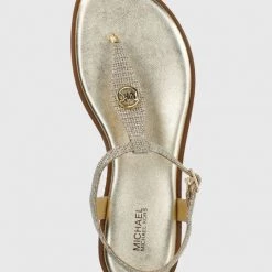 Γυναικεία Σανδάλια MICHAEL Michael Kors Mallory Thong χρώμα: χρυσαφί -Michael Kors Εκπτώσεις unnamed file 4515