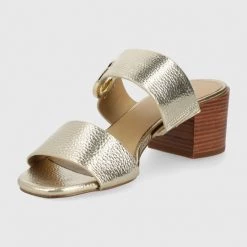 Γυναικεία Σαγιονάρες Παντόφλες MICHAEL Michael Kors Summer Mid χρώμα: χρυσαφί -Michael Kors Εκπτώσεις unnamed file 4524