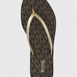 Γυναικεία Δίχαλο Σαγιονάρες MICHAEL Michael Kors Lilo Flip Flop χρώμα: καφέ -Michael Kors Εκπτώσεις unnamed file 4530