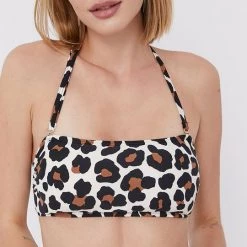 Γυναικεία Μπικίνι Σουτιέν κολύμβησης MICHAEL Michael Kors καφέ