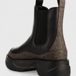 Γυναικεία Μποτάκια Δερμάτινες μπότες τσέλσι MICHAEL Michael Kors Dupree χρώμα: μαύρο -Michael Kors Εκπτώσεις unnamed file 513