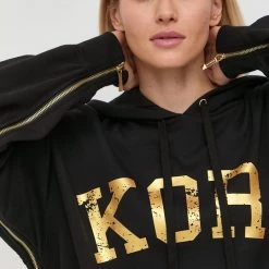 Γυναικεία Χωρίς φερμουάρ Βαμβακερή μπλούζα MICHAEL Michael Kors χρώμα: μαύρο, -Michael Kors Εκπτώσεις unnamed file 519