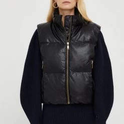 Γυναικεία Γιλέκα Αμάνικο από πούπουλα MICHAEL Michael Kors χρώμα: μαύρο -Michael Kors Εκπτώσεις unnamed file 670