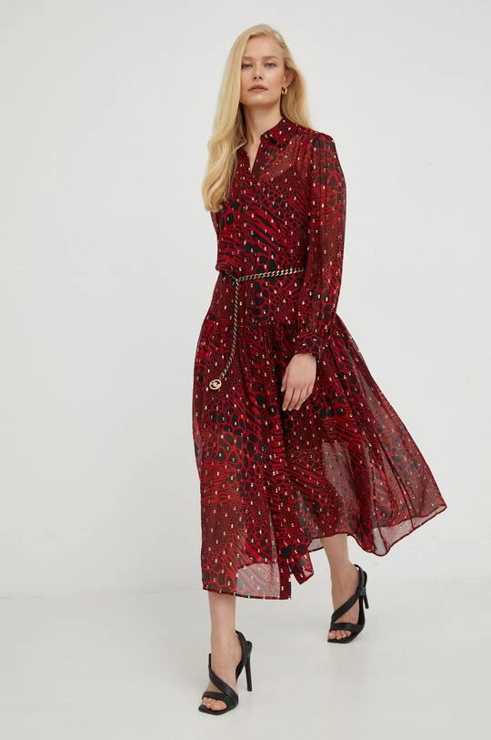 Γυναικεία Φορέματα Φόρεμα από συνδιασμό μεταξιού MICHAEL Michael Kors κόκκινο, 5 Γυναικεία Φορέματα Φόρεμα από συνδιασμό μεταξιού MICHAEL Michael Kors κόκκινο, - Image 3
