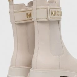 Γυναικεία Μποτάκια Δερμάτινες μπότες MICHAEL Michael Kors Ridley χρώμα: μπεζ -Michael Kors Εκπτώσεις unnamed file 77