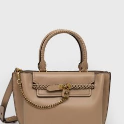 Γυναικεία Τσάντες Shopper και Tote Δερμάτινη τσάντα MICHAEL Michael Kors καφέ